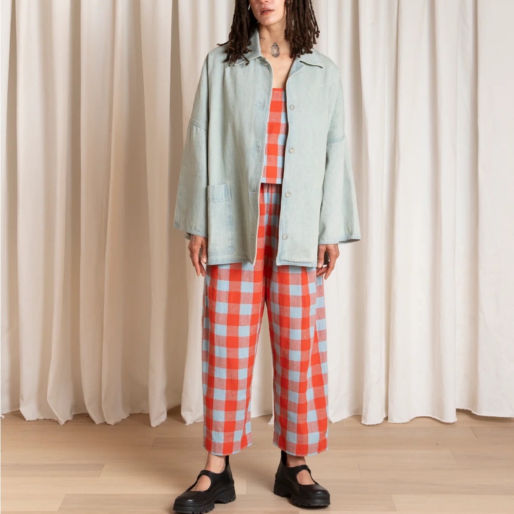 Light Sage Button-Front Overshirt Jacket - Women